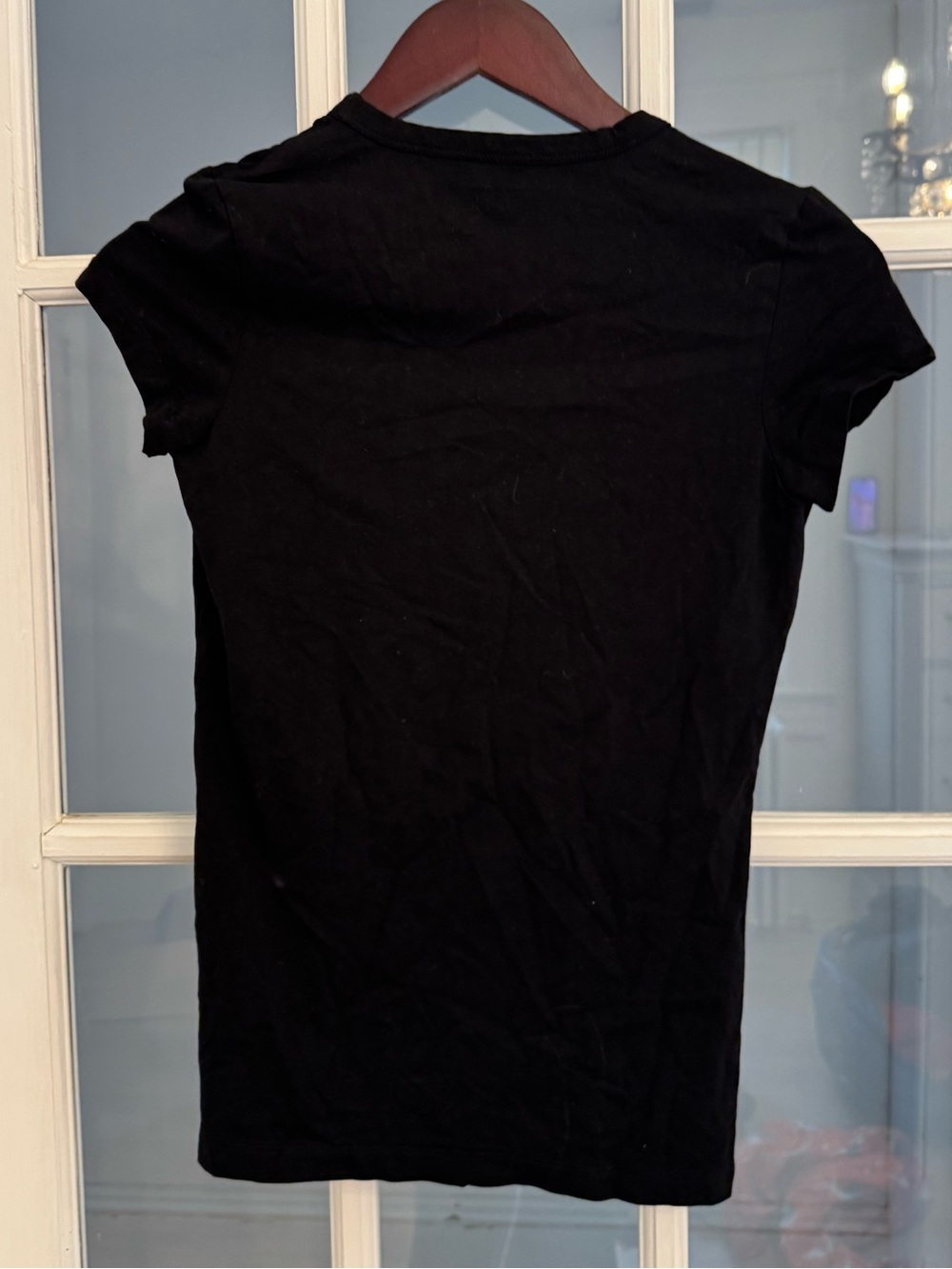 BANANA REPUBLIC Women’s Black V-Neck Short Sleeve Tee Size S - Picture 2 of 5